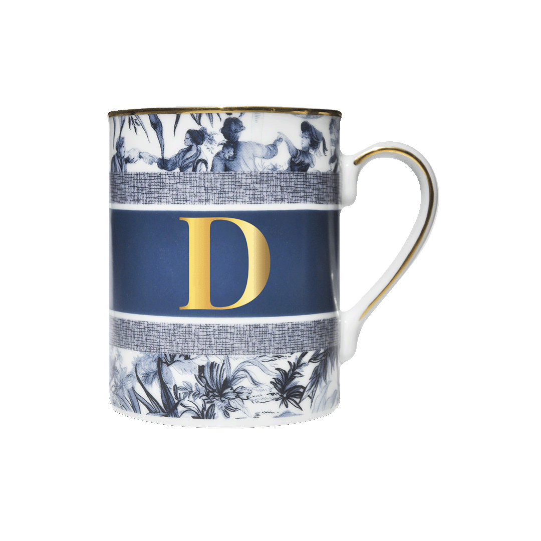 Кружка ALPHABET "Letter D" — BACI MILANO, Италия