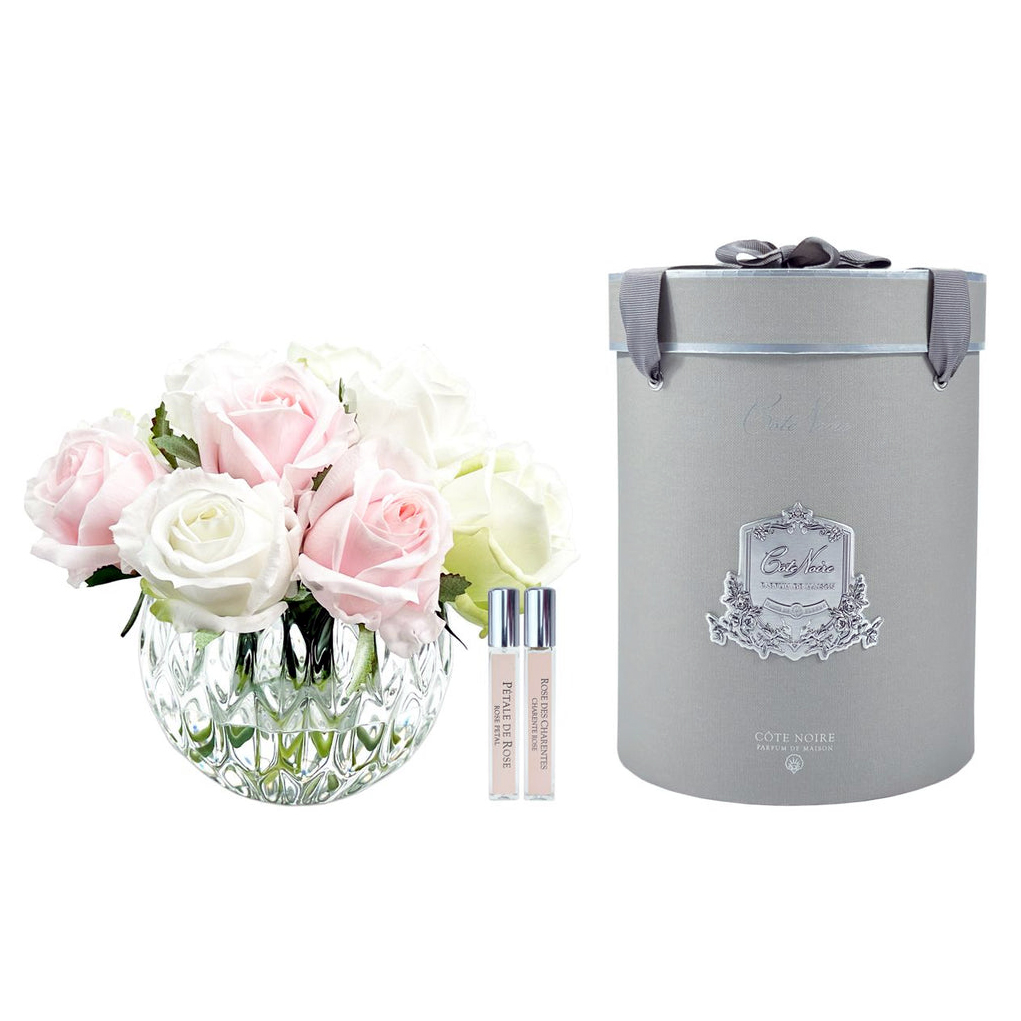 Букет Бутоны Роз Роз Pink, Green & White LUXURY  — CÔTE NOIRE, Португалия