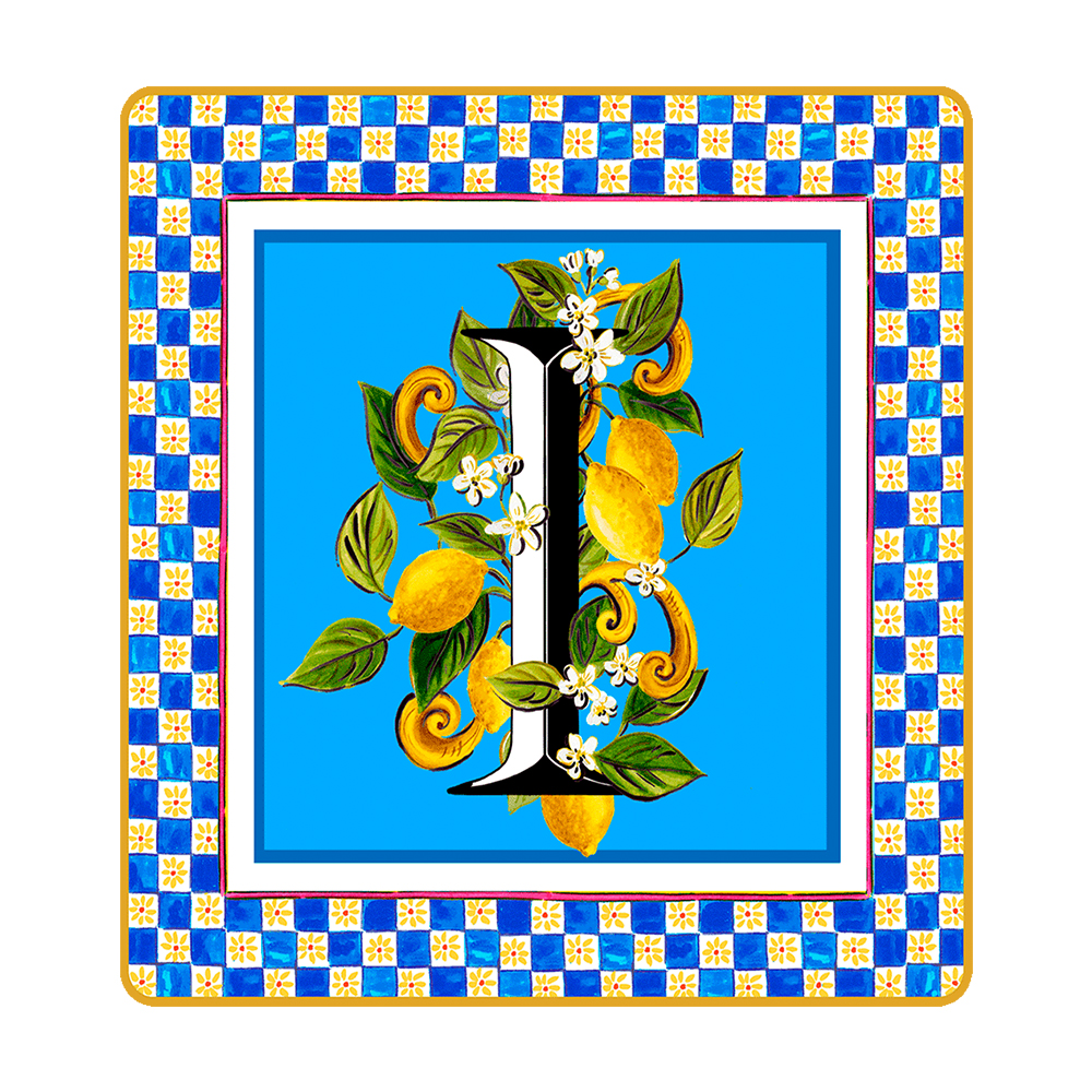 Подарочный мини-поднос ORTIGIA "Letter I" — BACI MILANO, Италия
