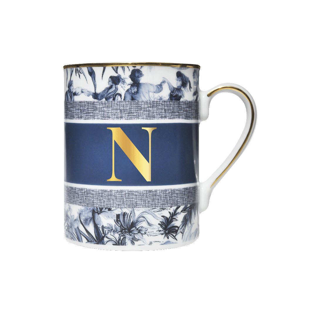 Кружка ALPHABET "Letter N" — BACI MILANO, Италия