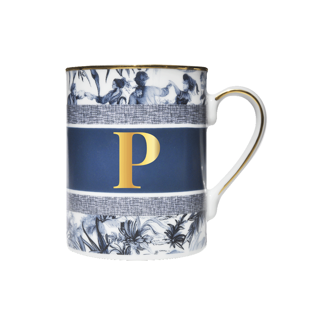 Кружка ALPHABET "Letter P" — BACI MILANO, Италия