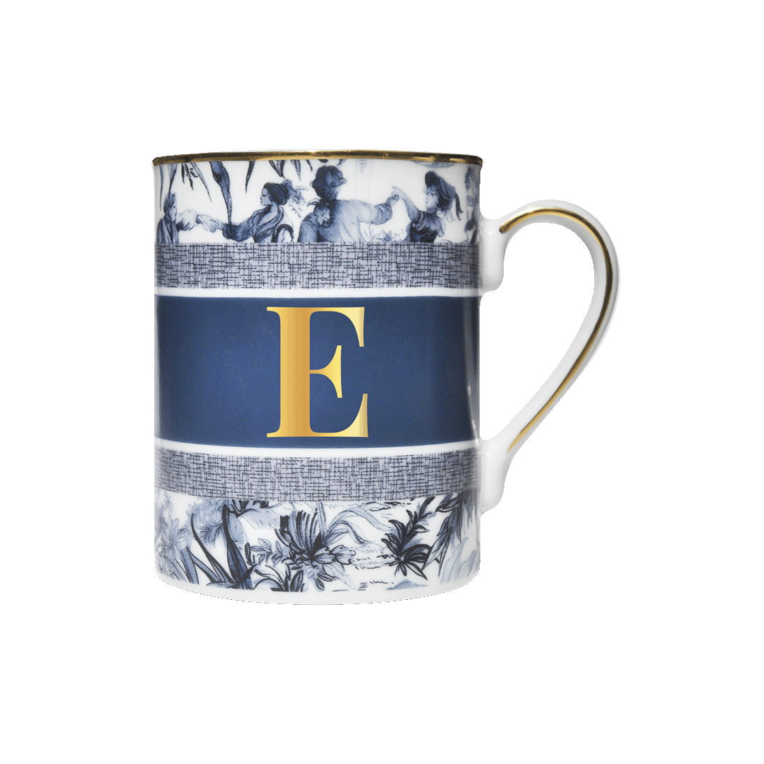 Кружка ALPHABET "Letter E" — BACI MILANO, Италия