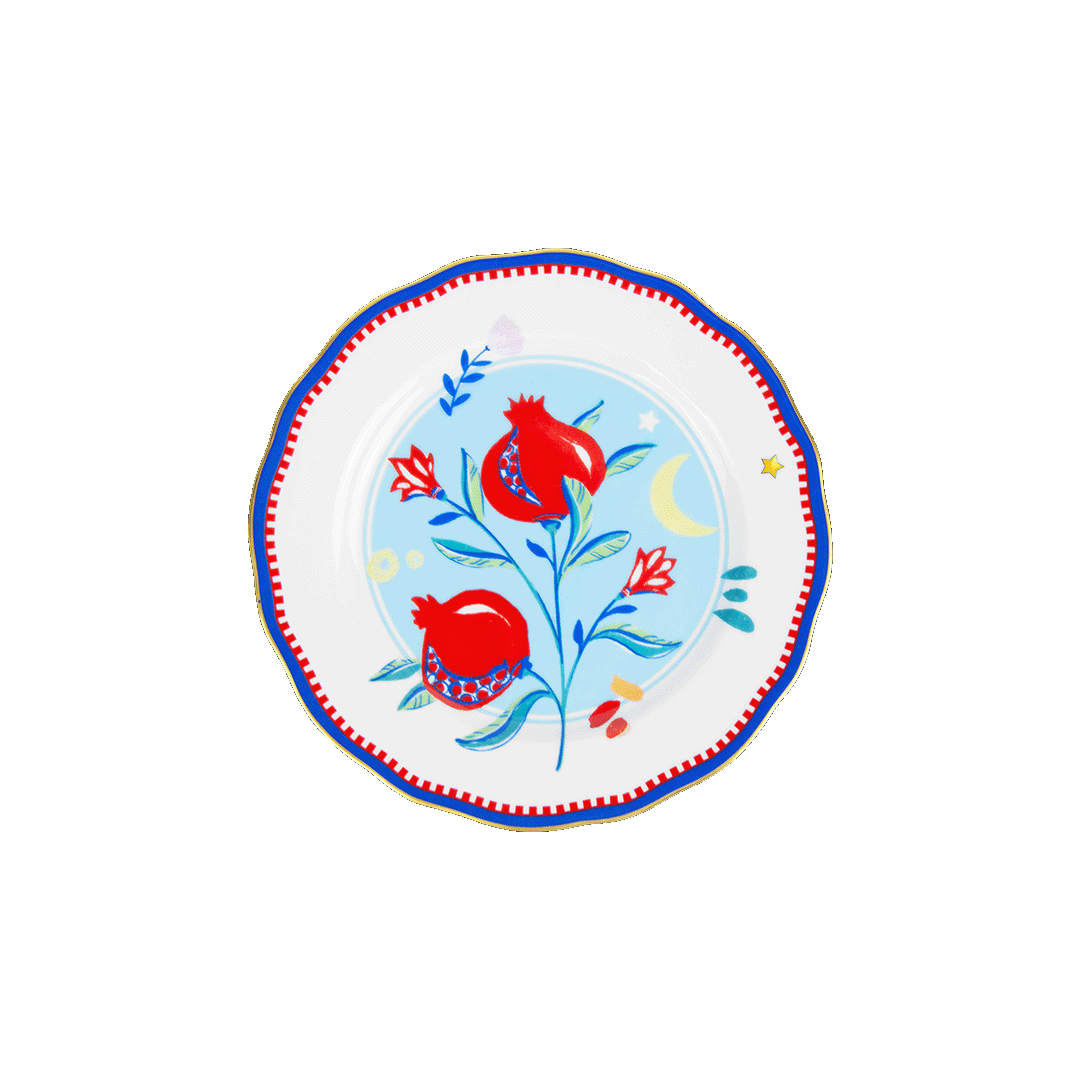 Тарелка десертная MAMMA MIA "POMEGRANATE" — BACI MILANO, Италия