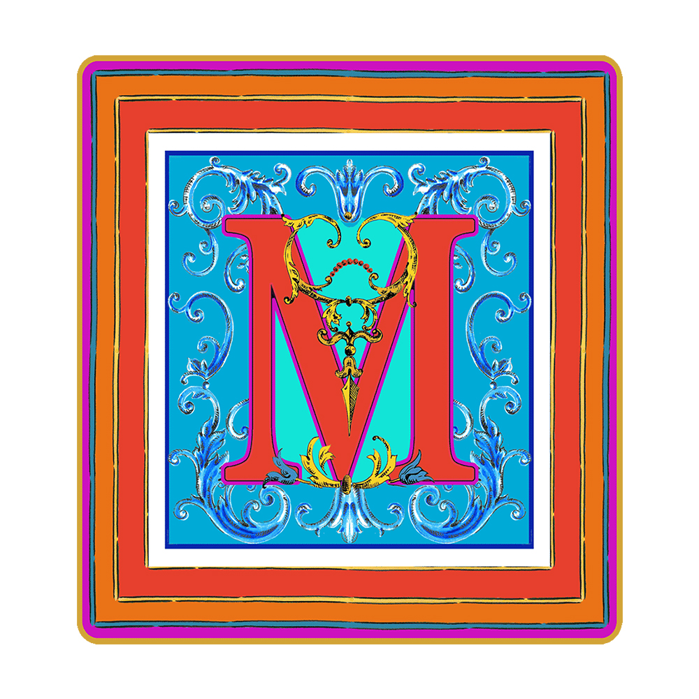 Подарочный мини-поднос ORTIGIA "Letter M" — BACI MILANO, Италия