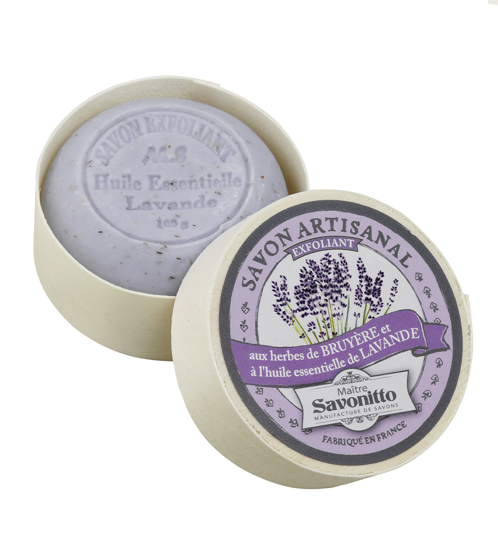 Натуральное мыло-скраб LAVANDER — MAITRE SAVONITTO, Франция