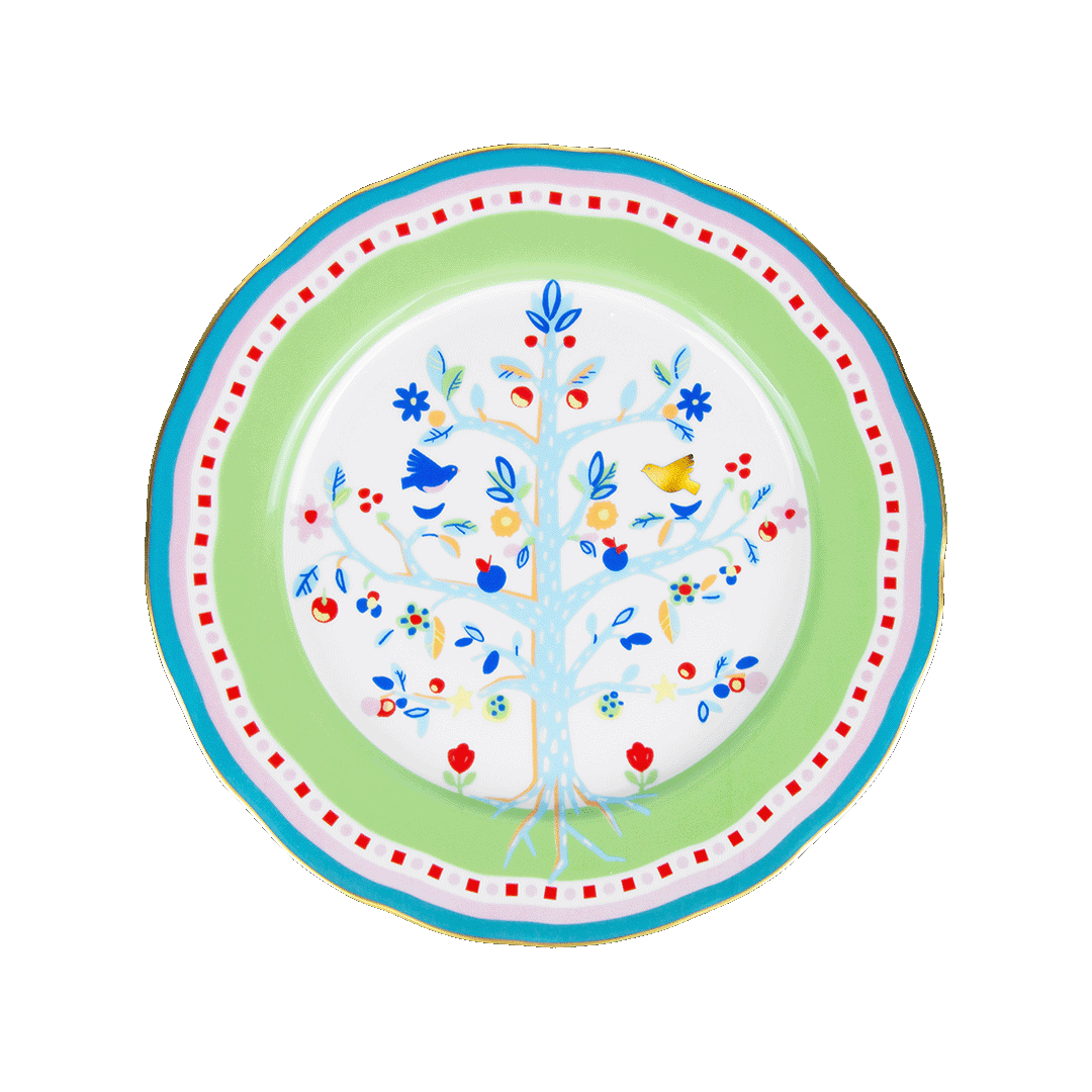 Тарелка обеденная MAMMA MIA "TREE OF LIFE" — BACI MILANO, Италия