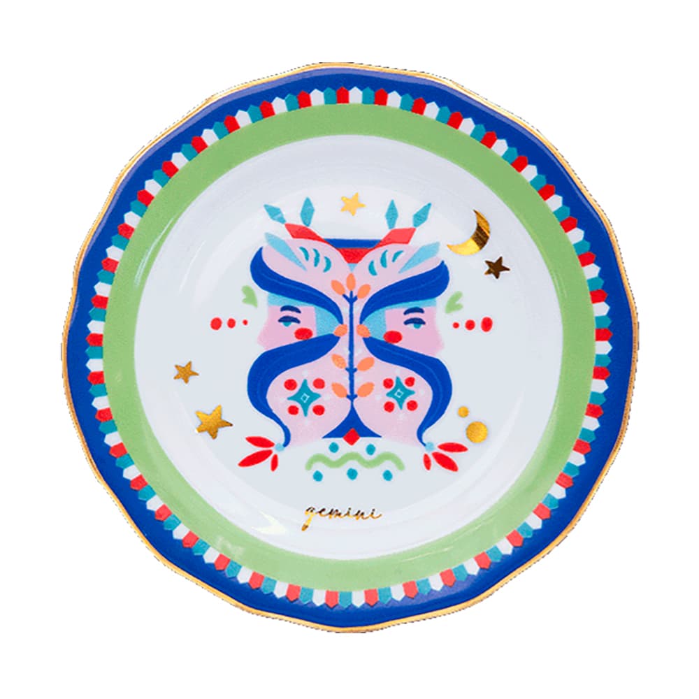 Тарелка пирожковая ZODIAC VIBE "Близнецы" — BACI MILANO, Италия