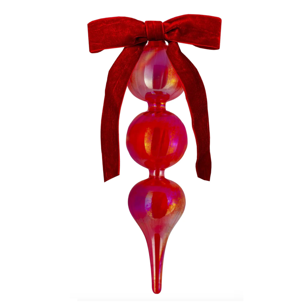 Елочная игрушка XSTMAS DECORATION красная 24 см — BACI MILANO, Италия
