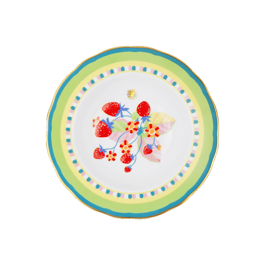 Тарелка суповая MAMMA MIA "STRAWBERRY" — BACI MILANO, Италия