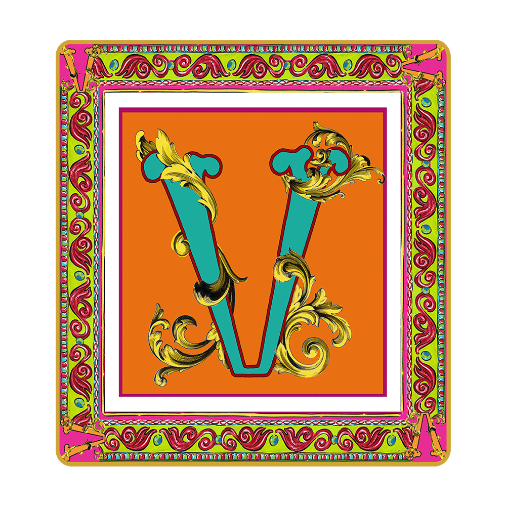 Подарочный мини-поднос ORTIGIA "Letter V" — BACI MILANO, Италия